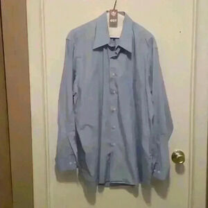Van Heusen Blue Long Sleeve Dress Shirt - Size XL (17)